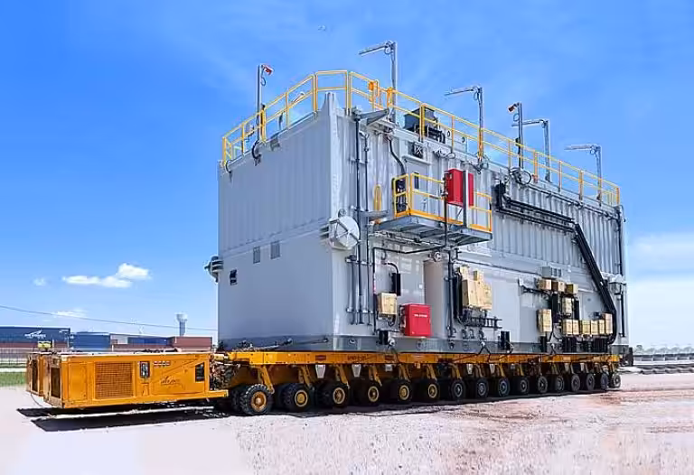 Gas platform crew chamber