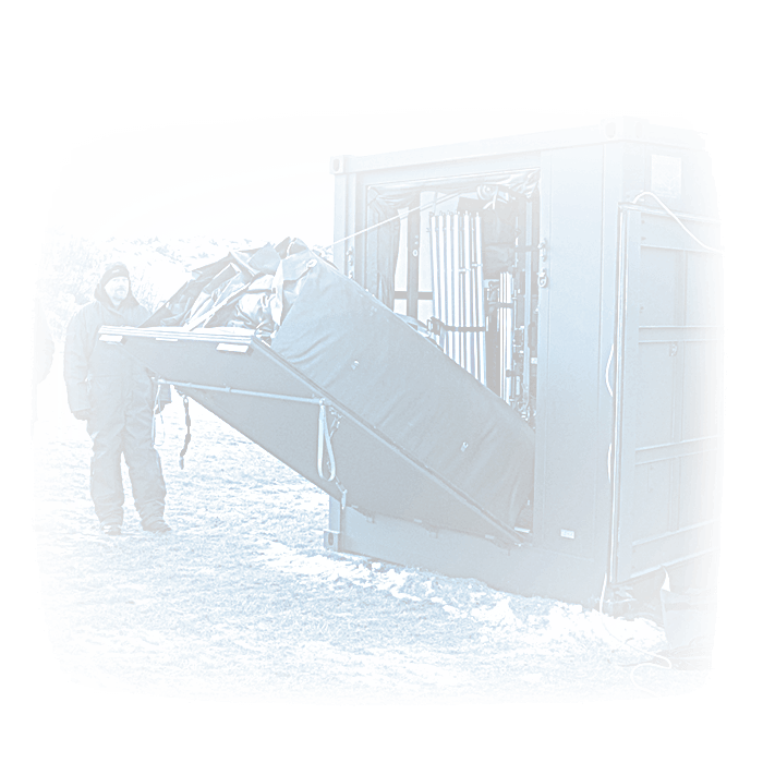 deployment of a military container