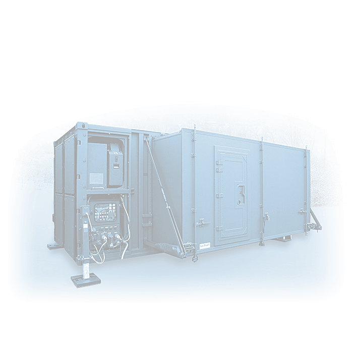 a military mobile central container