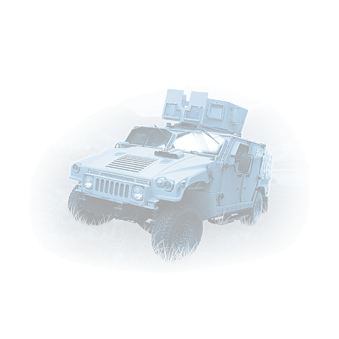 Humvee military vehicle