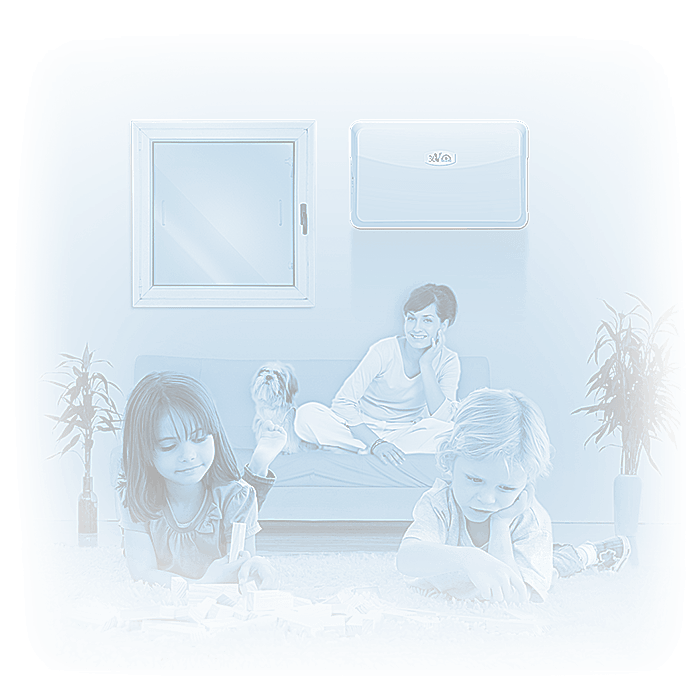 a safe room equipped with Rainbow NBC filtering system