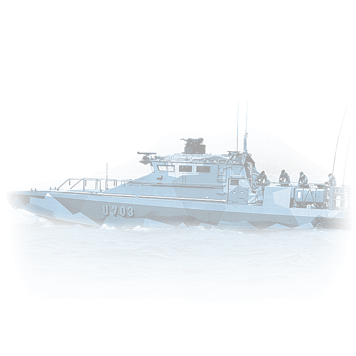 NBC protected military Watercat ship uses NBC/CBRN protection system
