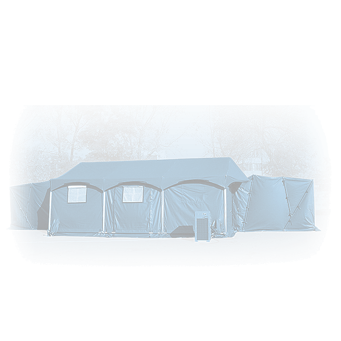 a ColPro protected army medical tent