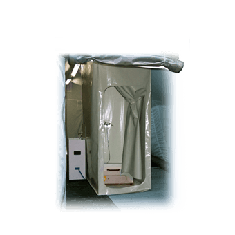a mobile shower cabinet for a portable structure