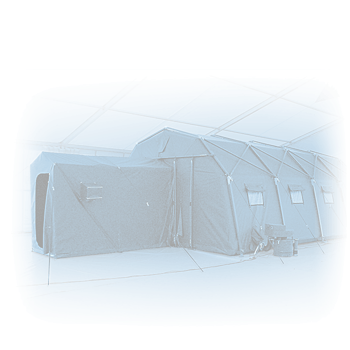 medical isolated tent using air filtration means