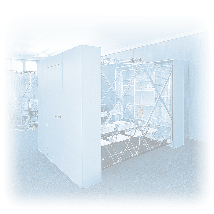 Expandable cabinet room