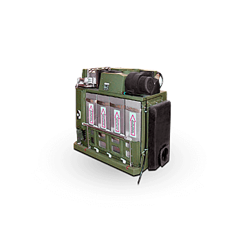 customize able ventilation and NBC filtration system that can be accommodated into any armoured vehicle chassis, container, or mobile shelter