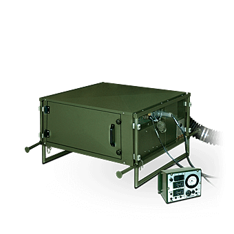 ventilation and NBC filtration-system for a wide range of collective protection ­facilities such as mobile command posts, military camps, and medical centres