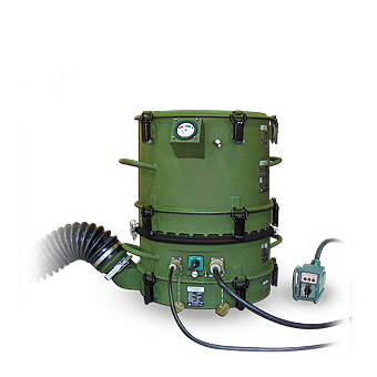 a compact, heavy-duty, high performance ventilation and NBC filtration-system that supplies clean air to tent and container ­compartments