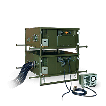 the mounted system provides extra collective protection for facilities such as mobile command posts, military camps, and medical centres