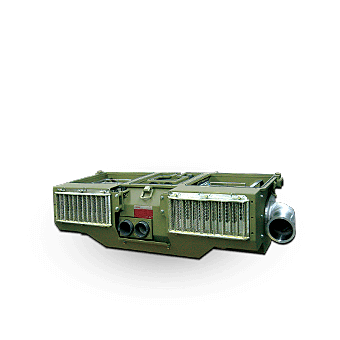 Engine Air Cleaners protects the engine of tanks and heavy duty vehicles from harmful dust particles